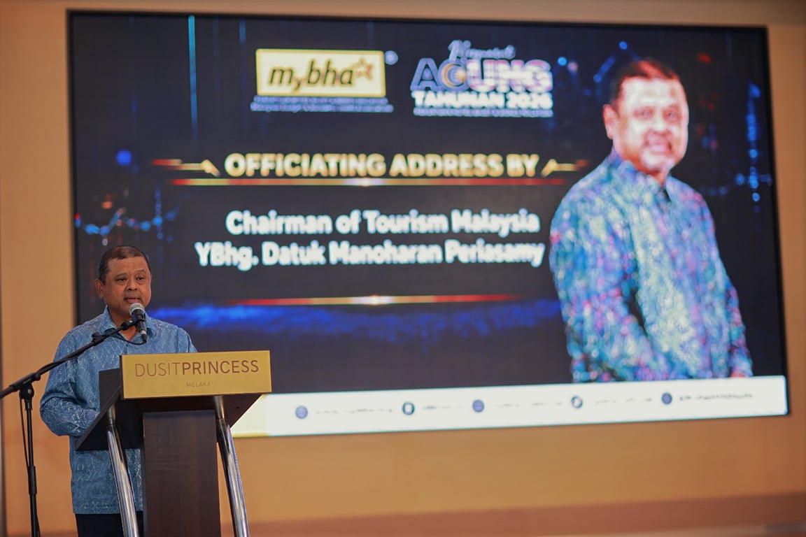 Officiating address by YBhg. Datuk Manoharan Periasamy, Chairman of Tourism Malaysia.&nbsp;