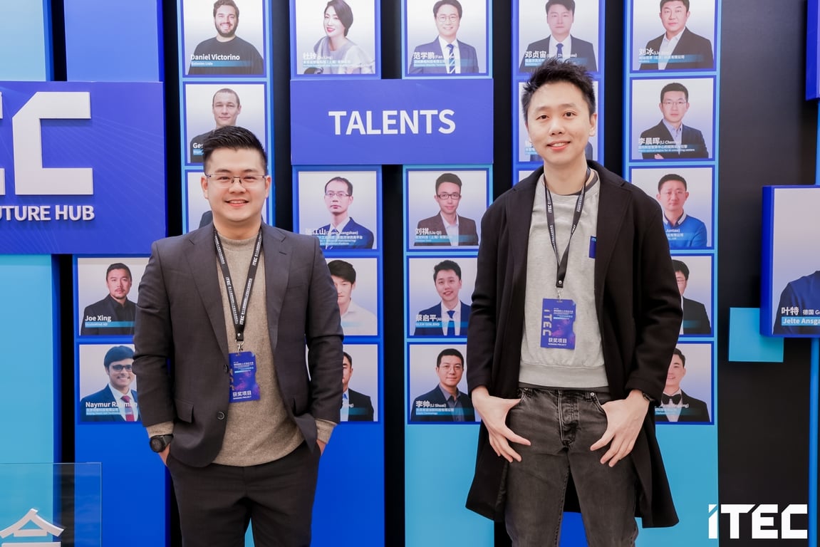 Ryan Tay (left), CEO of Glem.ai, together with Alvin Chua (right), CTO of Glem.ai.