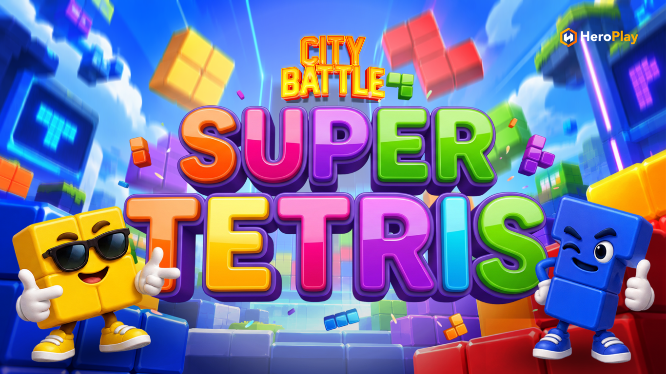 HeroPlay City Battle bulan Oktober dengan game Super Tetris.