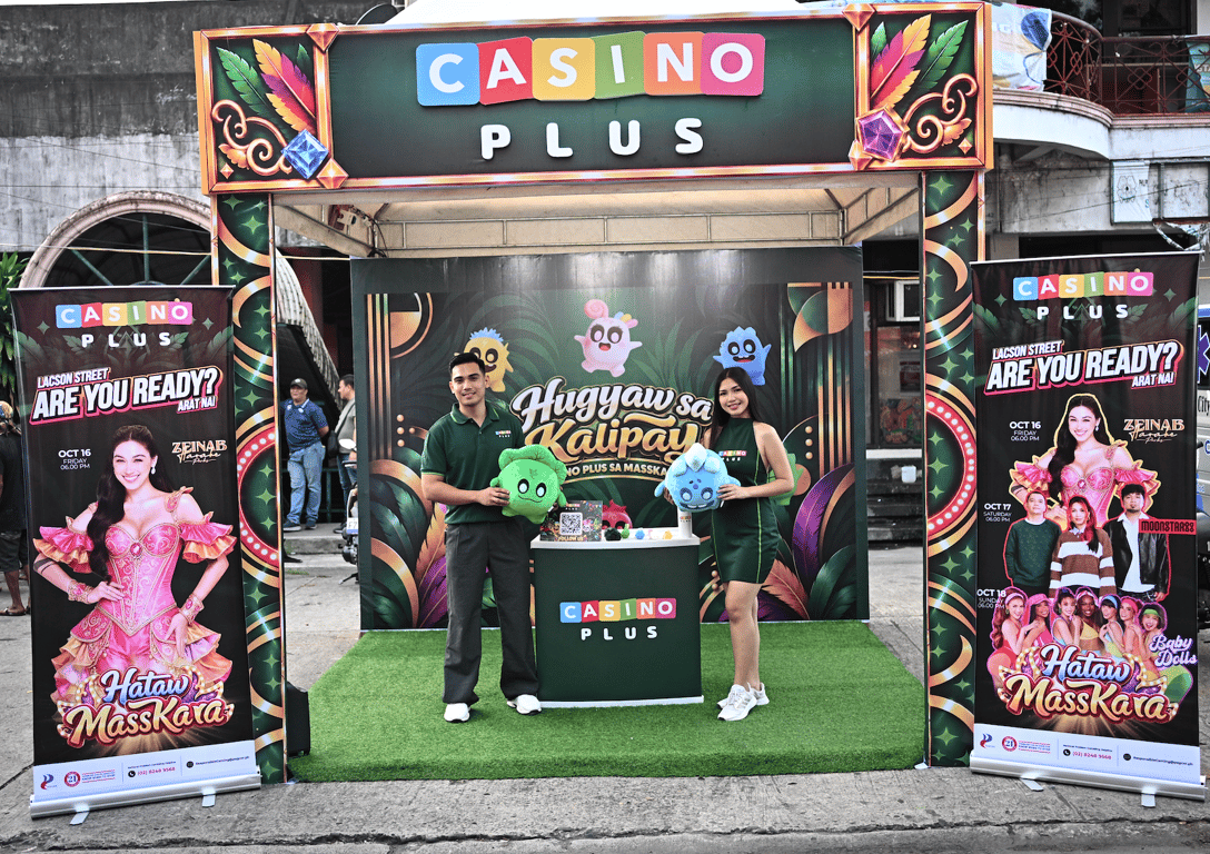 The 18-day activation is anchored by branded booths and installations at the Bacolod City Government Complex (BCGC) and Bacolod Public Plaza, where festivalgoers can experience Casino Plus through fun games, giveaways, and other on-ground activities.