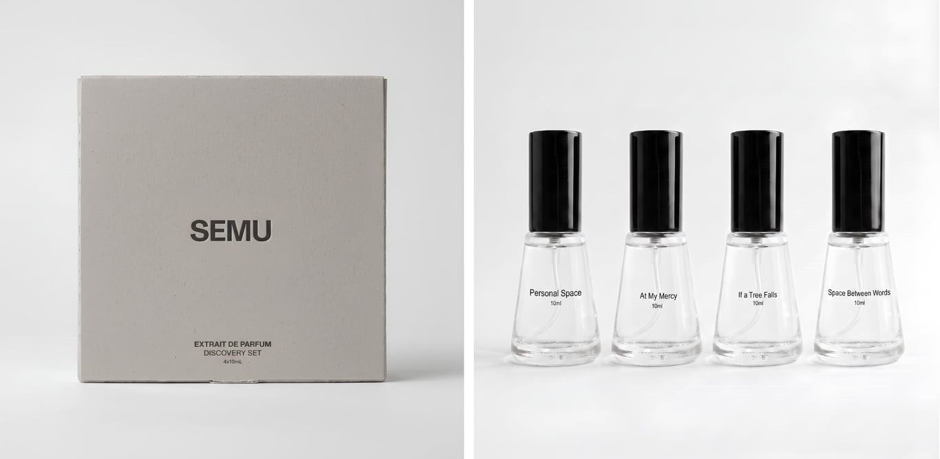 SEMU Extrait de Parfum Discovery Set.