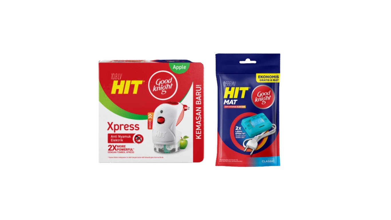 Dari kiri ke kanan: Hit GoodKnight Xpress dan Hit Mat