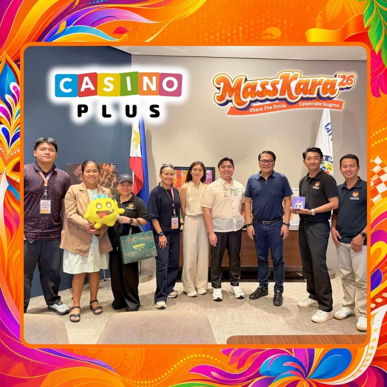 Casino Plus Head of Branding Roj Tirona and Branding Senior Supervisor Sandra Manuud meet with Bacolod City Mayor Greg Gasataya amid final partnership arrangements for MassKara Festival 2026. Photo courtesy of Gugma Foundation.