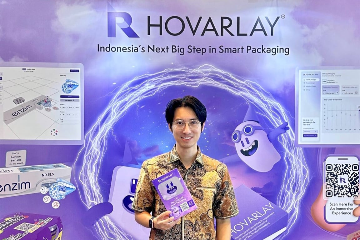 Kimming Yap launched HOVARLAY during the Indonesia Retail Summit 2025 event in Indonesia.
