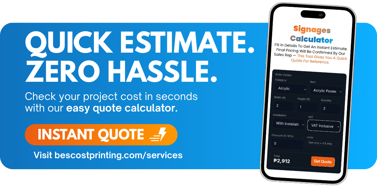 Bescost Printing | Instant Quote