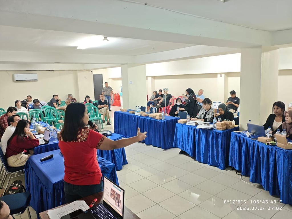 Ketua Pengurus memaparkan laporan pertanggungjawaban tahun 2025