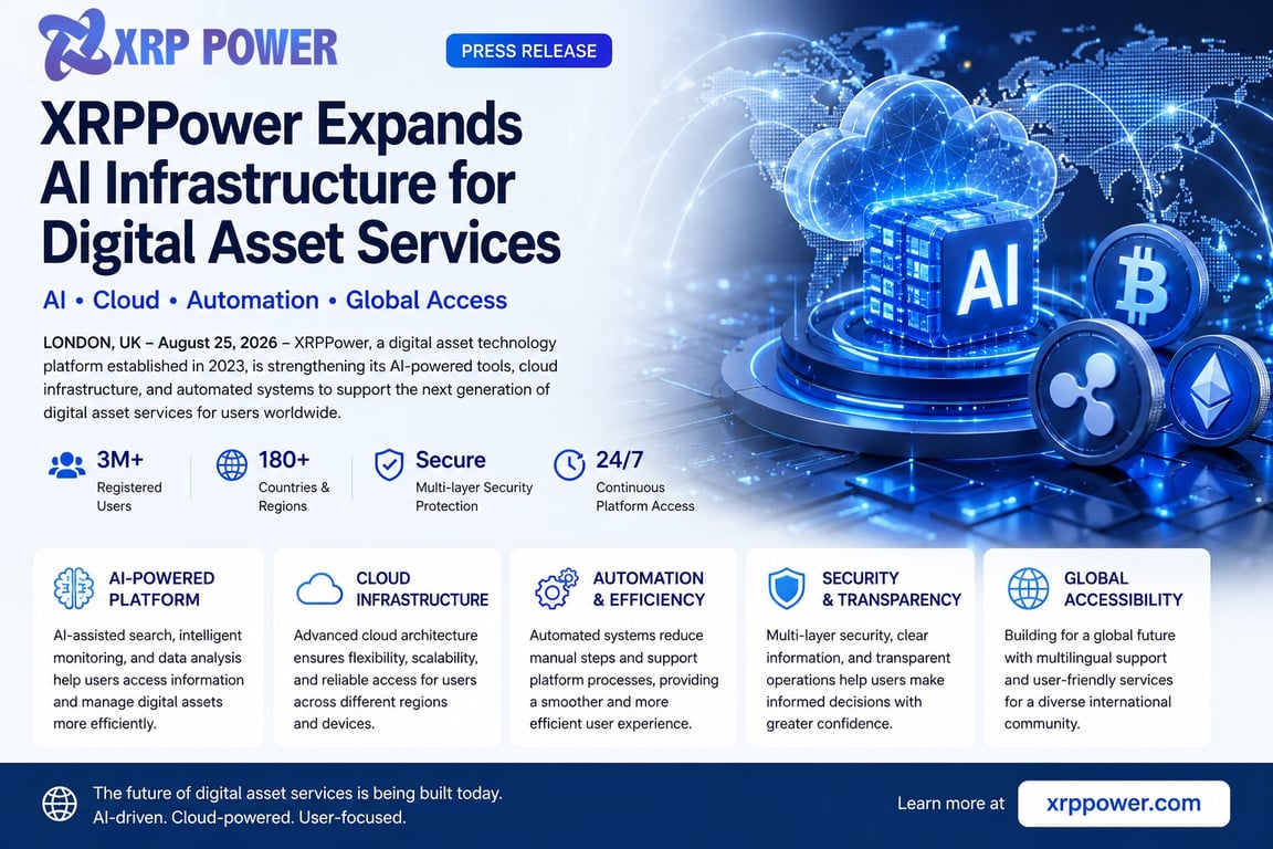 XRPPower Expands AI Infrastructure for Digital Asset Services