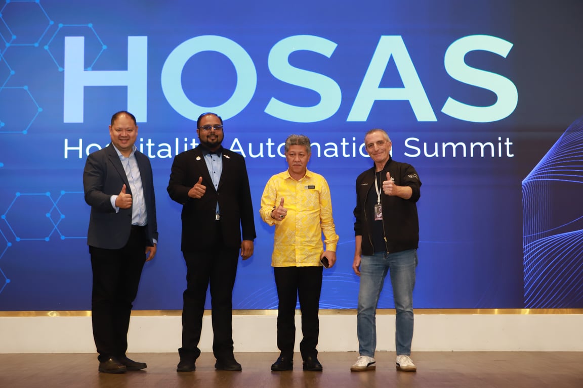  From left: Mr Benny Wee, Dr Sri Ganesh Michiel, Dato' Shaharudin Abu Sohot and Mr Daniele Gambero at the launch of HOSAS 2026