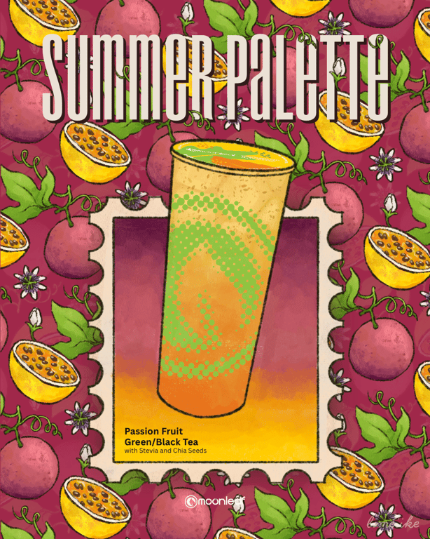 Moonleaf partners with Naga-based illustrator LIME for a summer collaboration that turns drinks into art