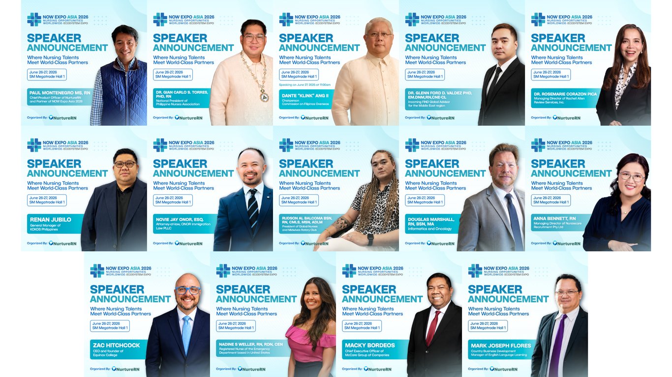 Along with the job fair component, NOW Expo Asia 2026 brings in leaders of the nursing ecosystem to lead speaking sessions and panel discussions. 