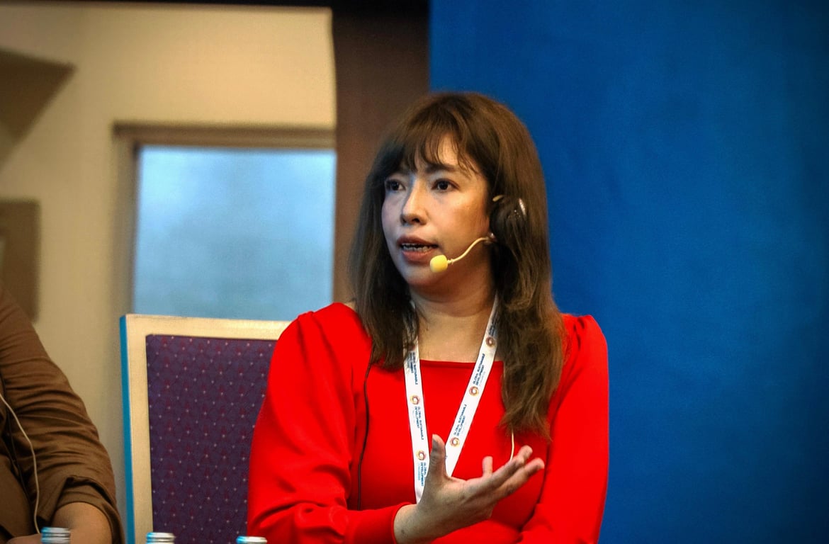 Head of Corporate Communications, Sustainability and Culture Godrej Consumer Products Indonesia, Wahyu Radita dalam sesi “Activating Corporate Infrastructure for Shared Sustainability Impact” pada acara Global Sustainable Development Congress (GSDC) 2026 di ICE BSD City, Rabu (24/6/2026).