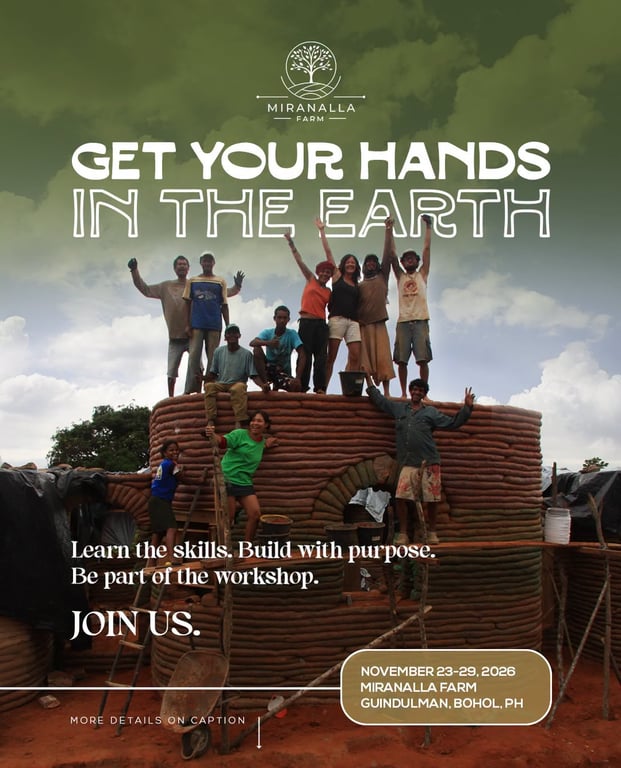 Get hands-on with natural building at Miranalla Farm’s earthbag workshop.