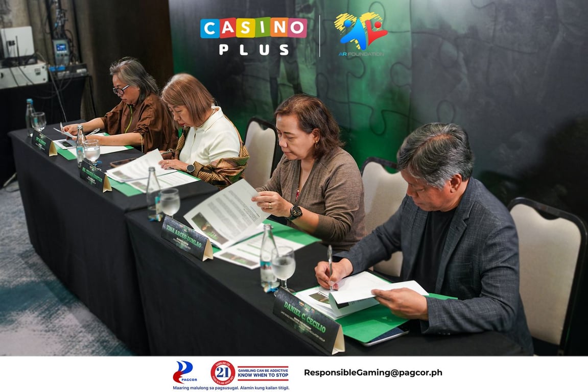 HERO FOR ALL FINAL DELIBERATION. From left to right: Joy Flavier-Alampay, Director of the Ramon Magsaysay Transformative Leadership Institute of the Ramon Magsaysay Foundation; Ma. Teresa Habitan, Vice Chancellor of the Philippine Tax Academy; Tina Arceo-Dumlao, Business Features Editor of the Philippine Daily Inquirer; Daniel Cecilio, Senior Vice President for Land-Based Operations of PAGCOR.