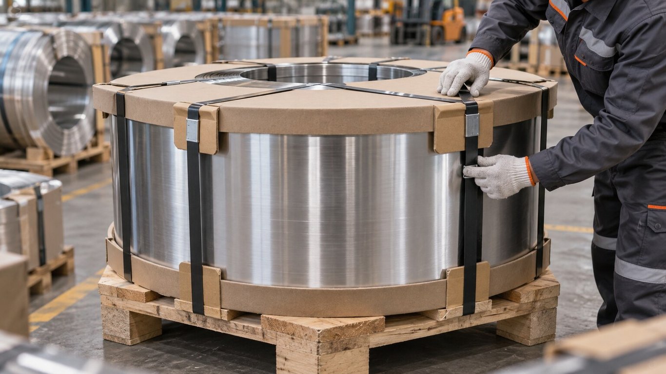 steel strapping cover board logistics pressure damage