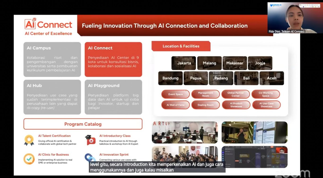 Sesi pengenalan program Telkom AI Connect