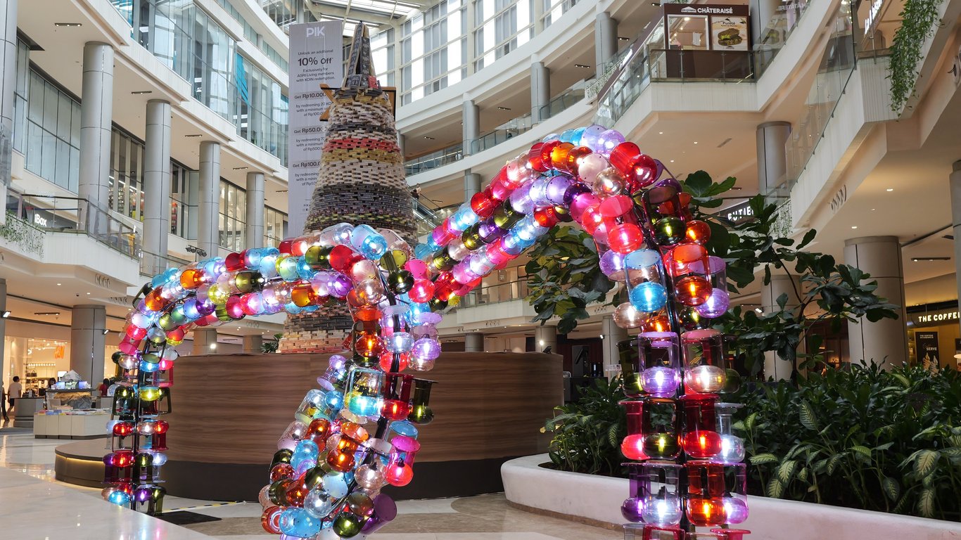 Instalasi seni di The Book Lab Vol. 2