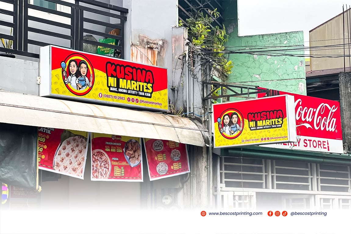 Panaflex Signage for Kusina Ni Marites by Bescost Printing