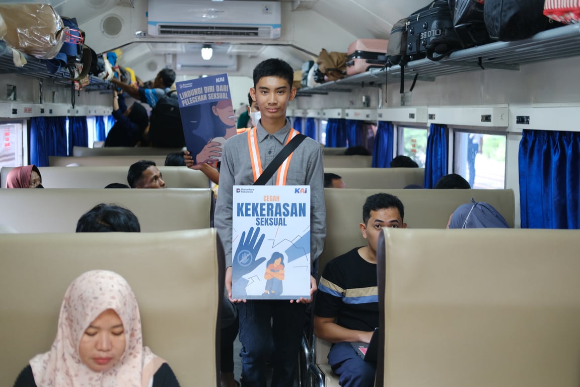 Foto : Suasana sosialisasi pencegahan pelecehan seksual di Kereta Penumpang
