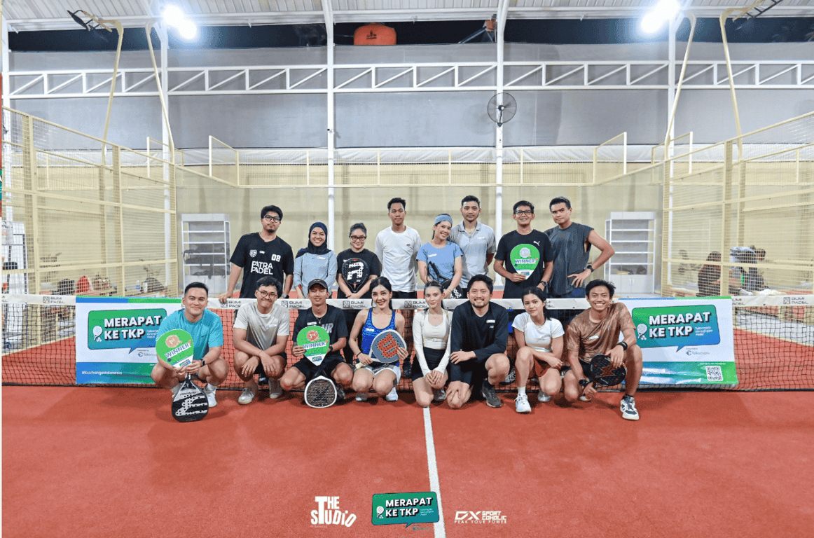 Event olahraga padel bertajuk MerapatdiTKP (Tokocrypto Keranjingan Padel). Sumber: Tokocrypto.
