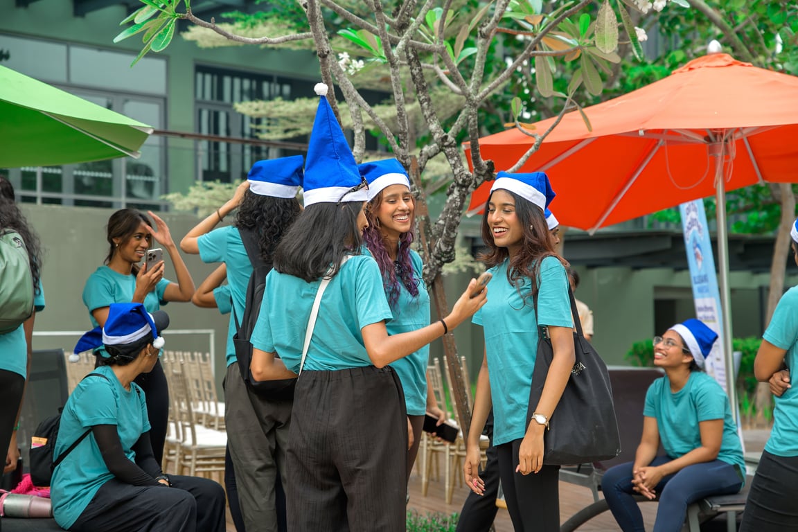 Miss MalaysiaIndian Global Contestants relaxing before the Challenge