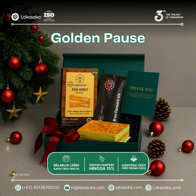 Ide Hampers Natal - Golden Pause