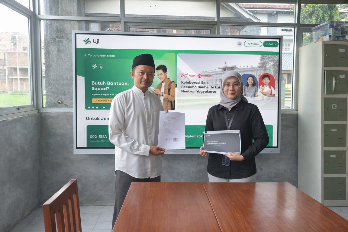 Penandatanganan kemitraan antara Vortex - Neon Uji dan MA Assalafiyah 10 Februari 2026