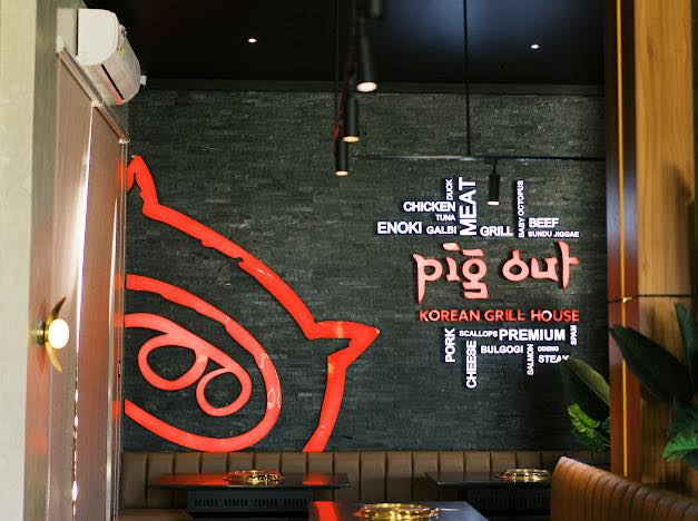 Pig Out Korean Grill Indoor Signage by Bescost Printing