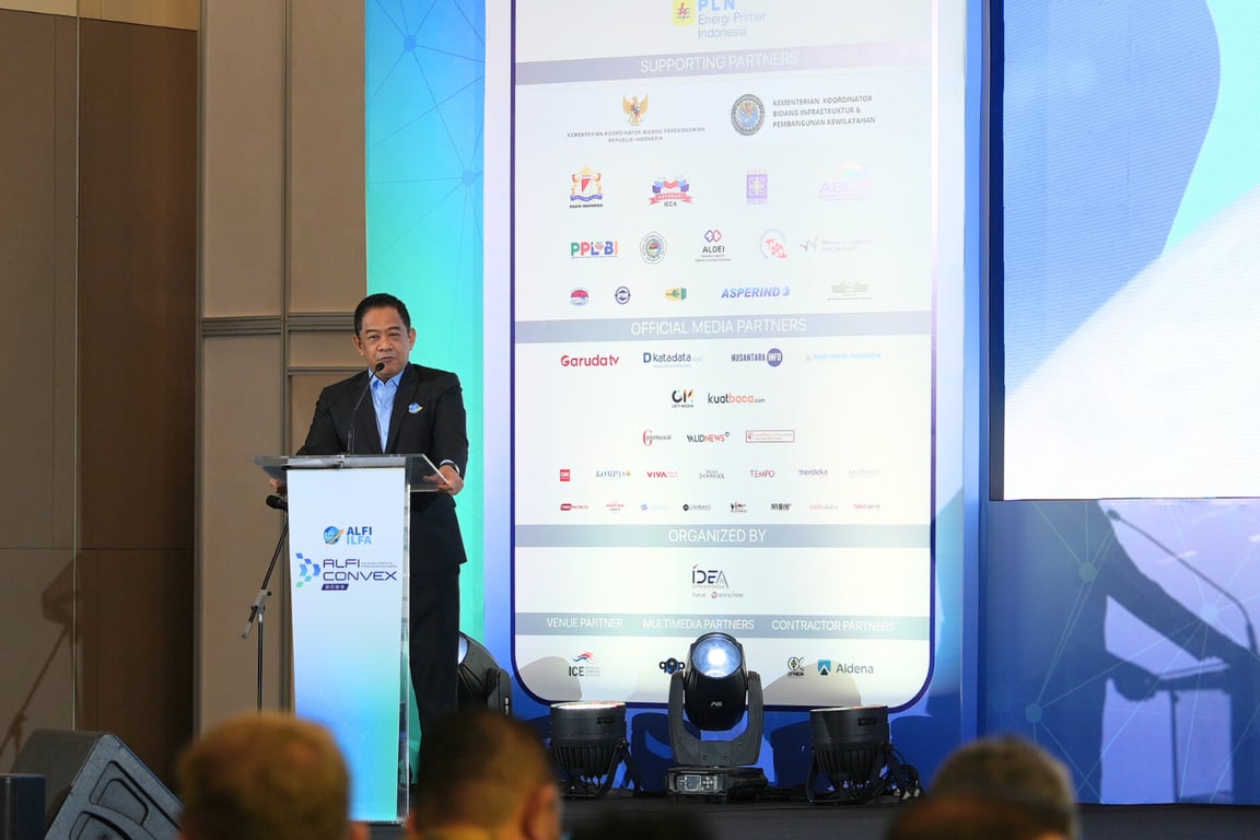 Akbar Djohan, Ketua Umum Asosiasi Logistik & Forwarder Indonesia pada sambutannya di ALFI Convex 2025