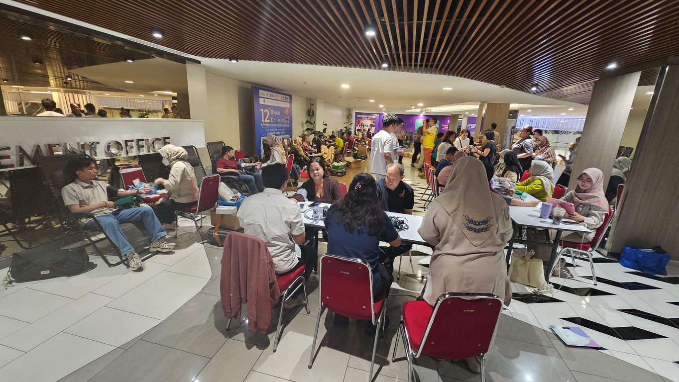 Suasana Donor Darah di L3M, Central Park Mall 2, 24-25 Junli 2026