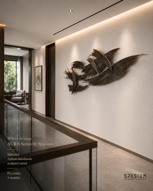 Wall art adalah bagian dari ruang, yang sebaiknya dibahas saat proses perancangan arsitektural.