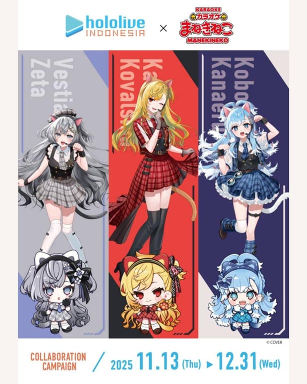 HoloID 3rd Gen holoh3ro x Karaoke Manekineko collab