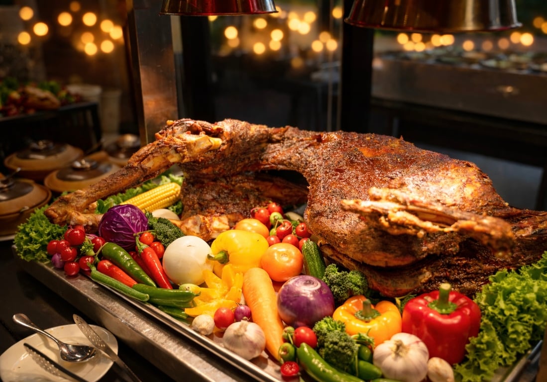 Kambing Salai (buffet style)