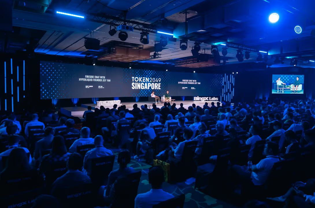 TOKEN2049 Singapore 2026&nbsp;berlangsung pada 7–8 Oktober 2026 di Marina Bay Sands, Singapura. Foto: TOKEN2049.
