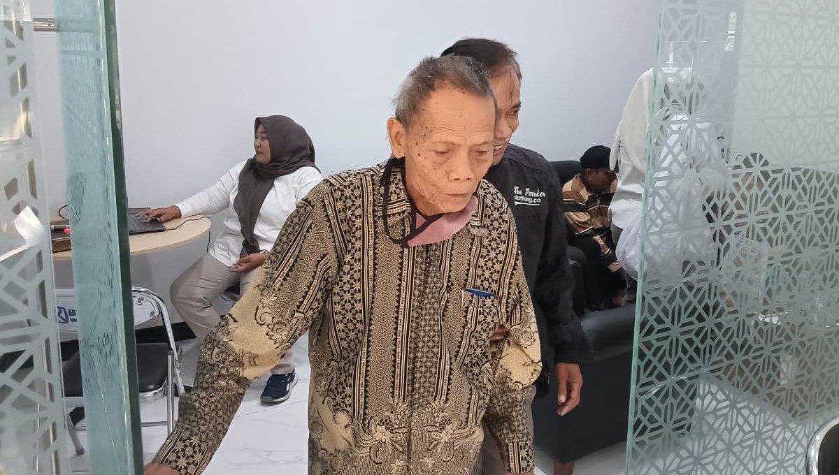 Salah satu nasabah pensiunan BRI BO Wonosari yang telah melakukan MCU