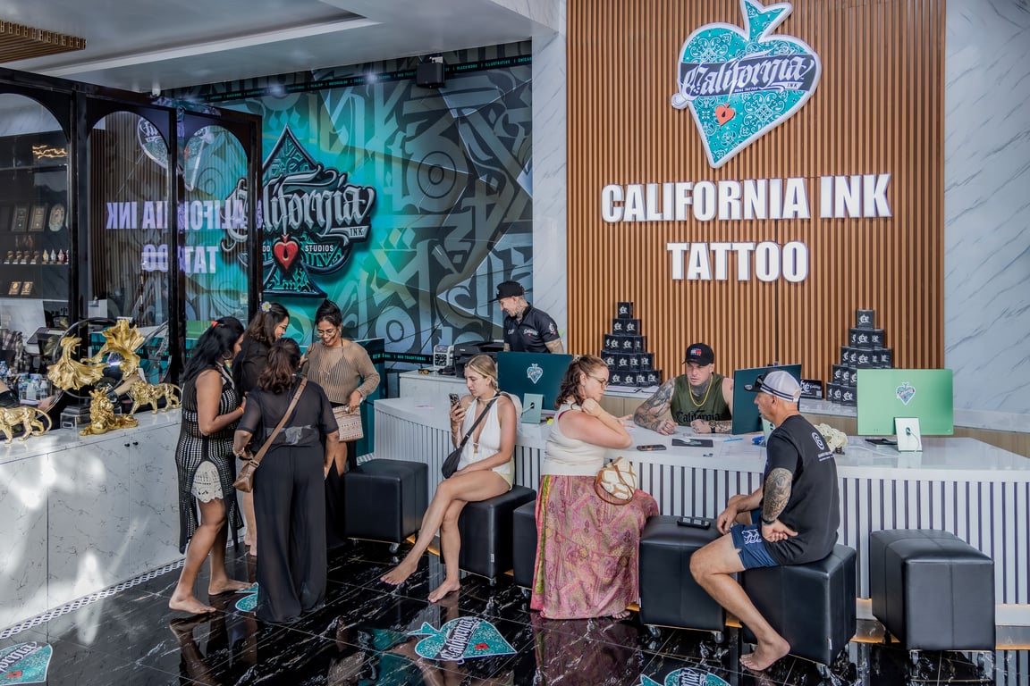 California Ink Tattoo welcomes thousands of international travellers every year at its Bangkok and Phuket studios.