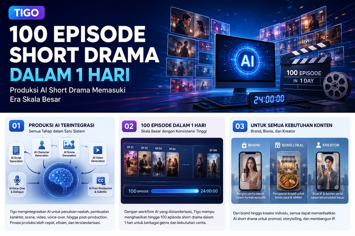 membuat drama AI menjadi mudah dan murah