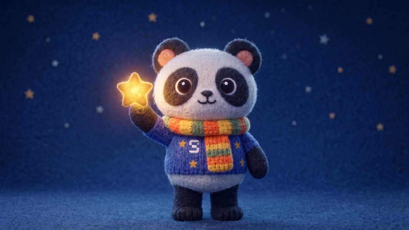 Sancty, the Sanct Social companion, holds up one star at the end of Episode 7.