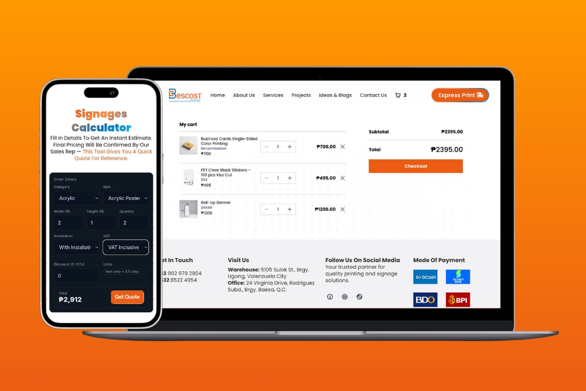 Bescost Printing | Instant Quote