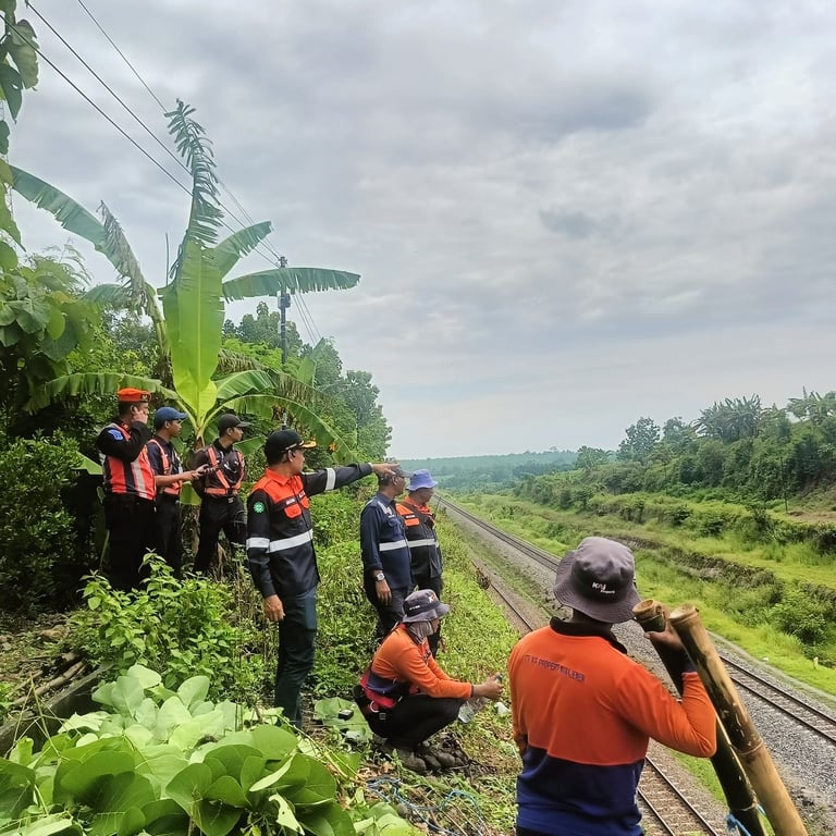 Pantauan Daerah Rawan Longsor di KM 135 +2/6 antara Bagor - Saradan