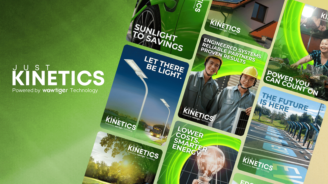 Brand and marketing system developed for a renewable energy company.