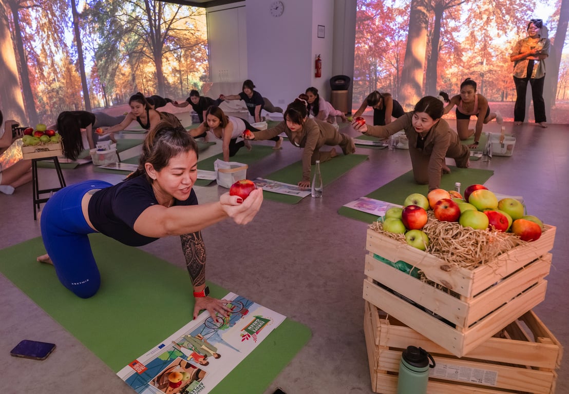 Immersive Apple Yoga Workshop for Influencer and Media, Singapore