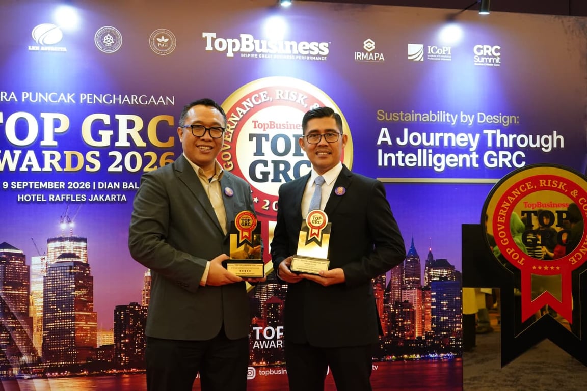 PLN NPC mendapat penghargaan TOP GRC Awards 2026 sebagai bentuk apresiasi atas upaya perusahaan dalam memperkuat Governance, Risk, and Compliance sebagai bagian dari pengelolaan bisnis dan pelaksanaan proyek EPC ketenagalistrikan. (dok.PLN NPC)