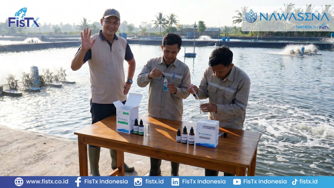 Produk Nawasena Amonia & Nawasena Alkalinitas Digunakan Untuk Cek Kualitas Air Tambak
