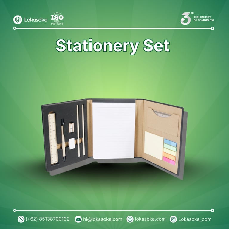 Ide Souvenir Kantor - Stationery Set
