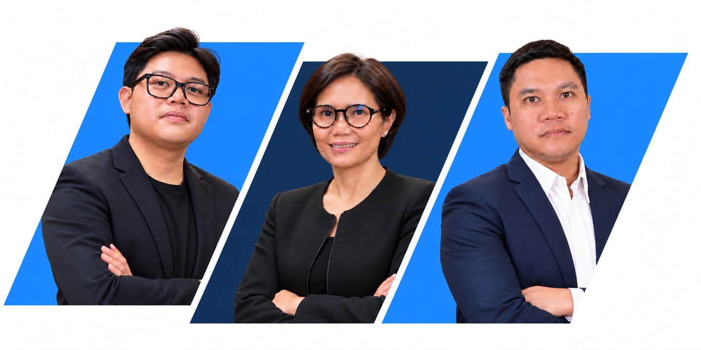 Co-Founder Veritask: Kiri - Eugenius Mario, Tengah - Dr. Sri Rahayu, Kanan - Rikordias Siahaan