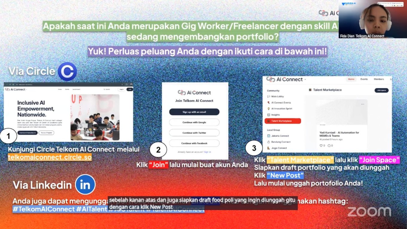 Sesi Pengenalan Talent Marketplace Telkom AI Connect
