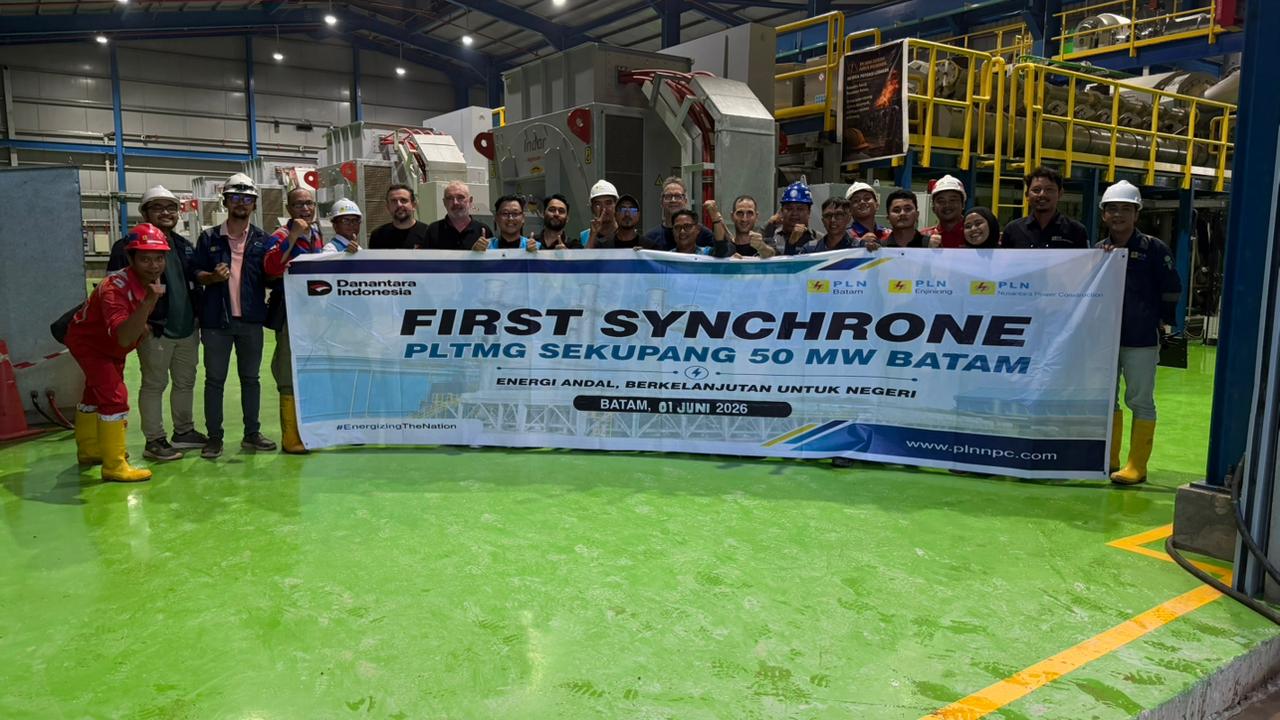 PT PLN Nusantara Power Construction (PLN NPC) berhasil mencapai Commercial on Date (COD) atas Pembangkit Listrik Tenaga Mesin Gas (PLTMG) Sekupang 50 MW Batam pada 31 Agustus 2026. (dok.PLN NPC)