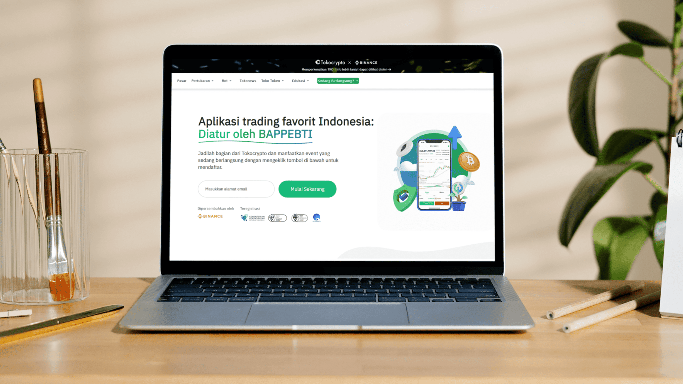 Ilustrasi platform perdagangan aset kripto, Tokocrypto. Sumber: Tokocrypto.