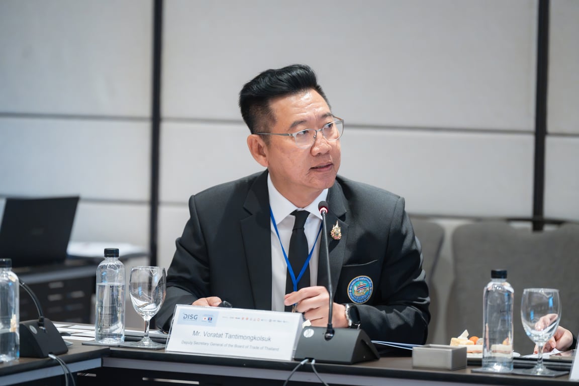 Mr. Voratat Tantimongkolsuk, Deputy Secretary General of the Board of Trade of Thailand (representing the Thai Chamber of Commerce – TCC)