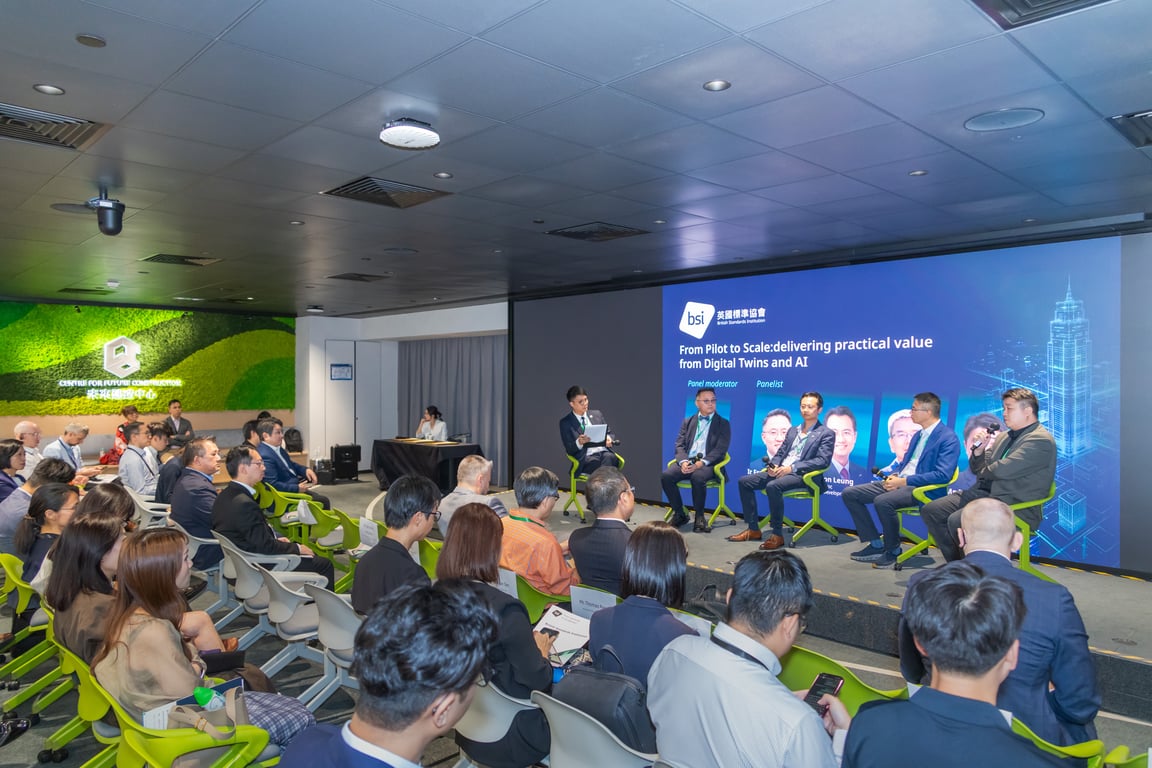 “From Pilot to Scale: delivering practical value from Digital Twins and AI” Panel Discussion of the Event